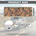 thumbnail image 7 of SEANATIVE Truck Rear Window Decal See Through Vinyl Back Window Decal for Pickup Truck, Waterproof UV Resistant, 66.9 x 22.4 Inches Vehicle Car Decorations, Hunting Forest Theme Orange Leaf, 7 of 7