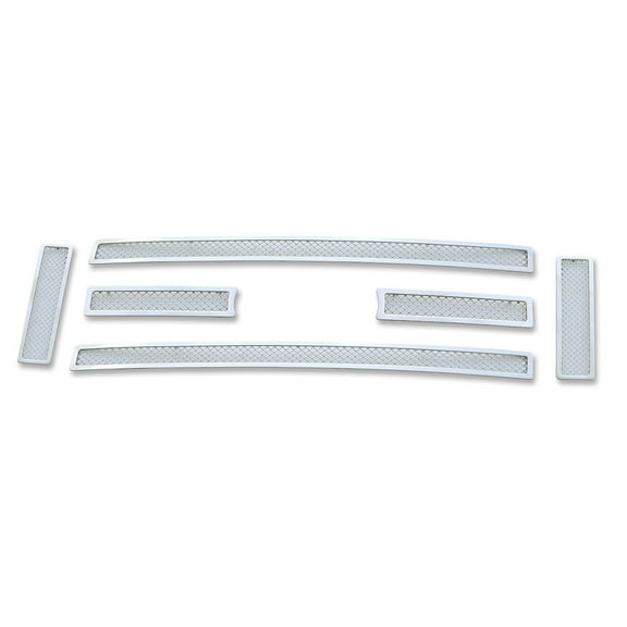APS Compatible with Ford Econoline E-Series 2008-2014 Main Upper Stainless Steel Chrome Mesh Front Grill Grille Insert F76658T