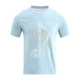 thumbnail image 5 of Xdzjlr T-Shirt Homme Usage Quotidien Col Rond Imprimé Instrument de Musique Mode Chemises Homme Décontracté,TTTTG, 5 of 5