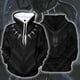 thumbnail image 3 of Sudaderas con capucha con estampado 3D de la pantera negra de la película de Marvel para hombres y mujeres, chaquetas con bolsillo con cremallera de hip hop, popular, 3 of 4