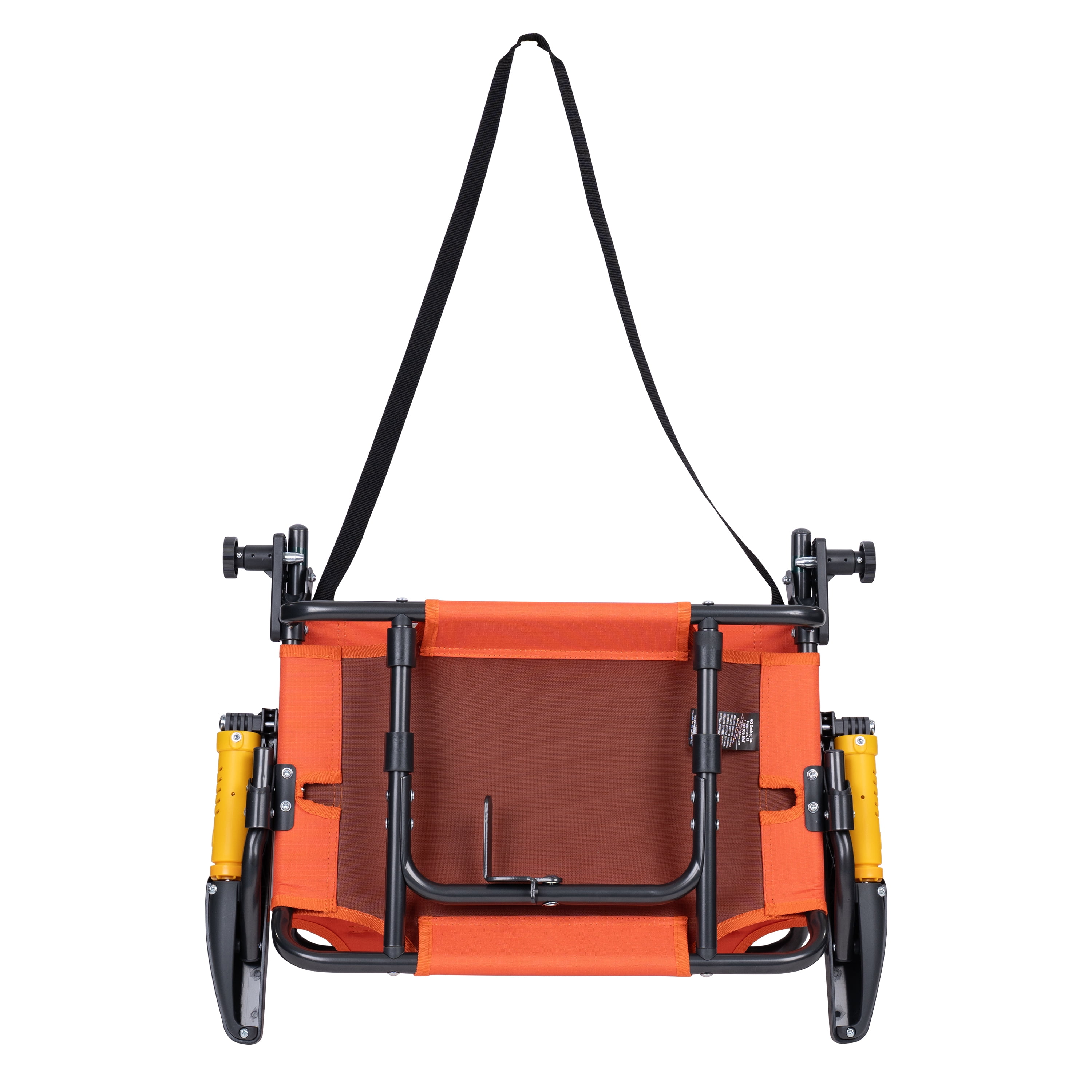 GCI Outdoor Stadium Rock-Cliner Orange Rocking Stadium Seat for Bleachers with Back Support and Armrests