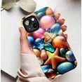 thumbnail image 5 of Colorful Seashell Starfish Design Durable Shockproof Phone Case for iPhone - Perfect for Beach Lovers & Summer Vibes, Compatible with iPhone 11/12/13/14/15/16 (Pro Max/Plus), 5 of 9