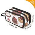 thumbnail image 4 of FORMRS Pencil Case with 3 Compartments Zipper Pouch, Elementary School Level and up, White Chocolate Cakes, 4 of 8