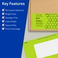 thumbnail image 3 of Avery Printable Rectangle Labels, Bright Green, 2" x 5", 160ct, 3 of 11