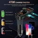 thumbnail image 2 of Receptor de radio para coche con transmisor FM Bluetooth 5.0 con 2 micrófonos, cargador de coche PD QC 3.0 de 41 W con llamadas manos libres RV Rojo Verde, 2 of 5