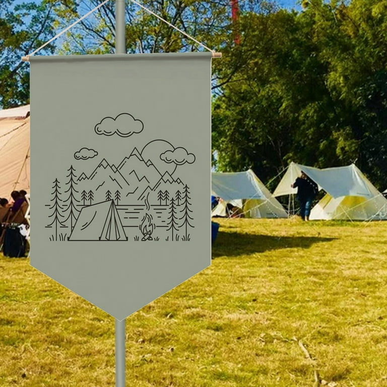 Hanging Wall Canvas Banner Camping Flag - MP005 - IdeaStage Promotional  Products