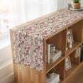 thumbnail image 6 of Table Runners 72 Inches Long Dress Scarves, Pink Beige Flowers Farmhouse Kitchen/Dining Table Runner, Coffee Tablerunners, Spring Floral Elegant Pastoral Rustic 16x72 Inch, 6 of 9