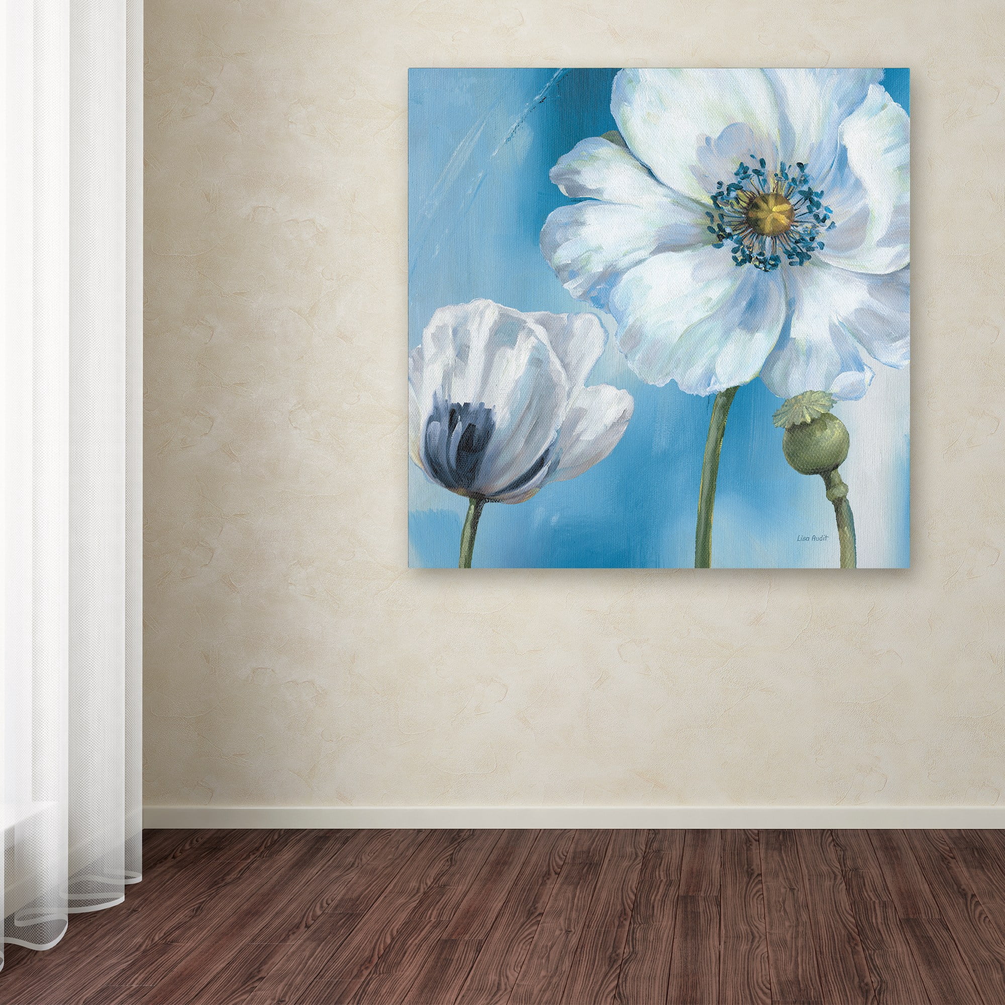 "Blue Dance III" Canvas Art by Lisa Audit