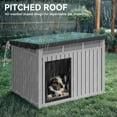 thumbnail image 6 of LOJIAWOWE Indoor Outdoor Dog House for Medium to Large Dogs, Weatherproof Asphalt Roof with Removable Floor & Ventilation, Easy-Clean Design (Black), 6 of 11