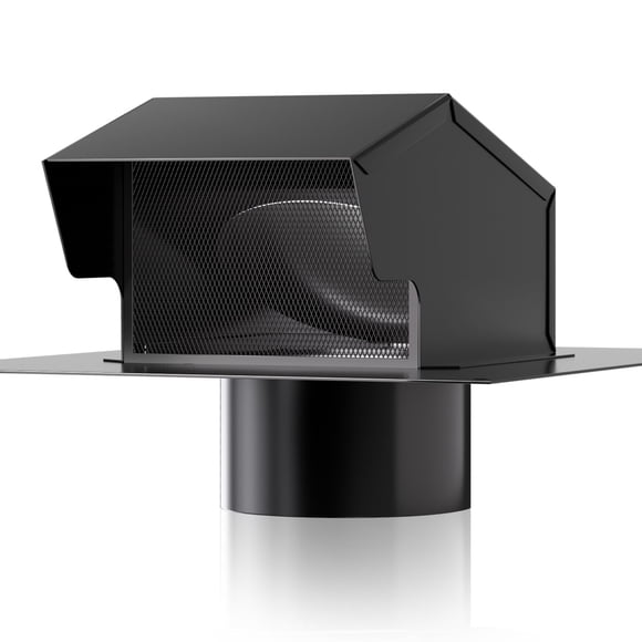 Tapa de ventilación de techo Hon&Guan de acero galvanizado de 4 pulgadas con amortiguador