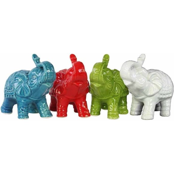 Ceramic Elephant Figurine