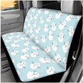 thumbnail image 3 of KUIFORTI Christmas Snowman Auto Seat Covers 14 Pieces with Auto Center Console Armrest Pad Car Steering Wheel Cover Car Seat Belt Pad Cover Cars Headrest Covers for Most Cars, 3 of 7