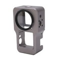 thumbnail image 2 of Action Camera Frame, Hollow Bottom Sturdy Action Camera Protector Aluminum Alloy Accurate Safe With 1/4in 3/8in Threaded Holes For Camea Safety ANGGREK Color titanio, 2 of 8