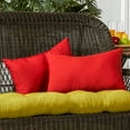 thumbnail image 3 of Greendale Home Fashions 19'' x 12'' Reversible Outdoor Throw Pillow, Set of 2, Salsa, 3 of 7