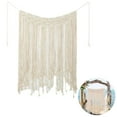 thumbnail image 3 of Tapiz de macramé para colgar en la pared, tapiz de decoración de pared de algodón tejido para sala de estar, dormitorio, decoración de fiesta de boda Namotu LKX-1957, 3 of 7