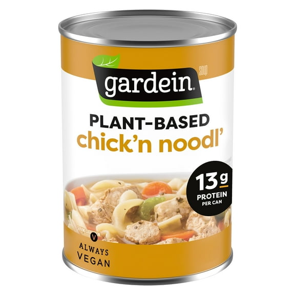 Gardein Plant-Based Chick'n Noodl' Soup, Vegan, 15 oz.