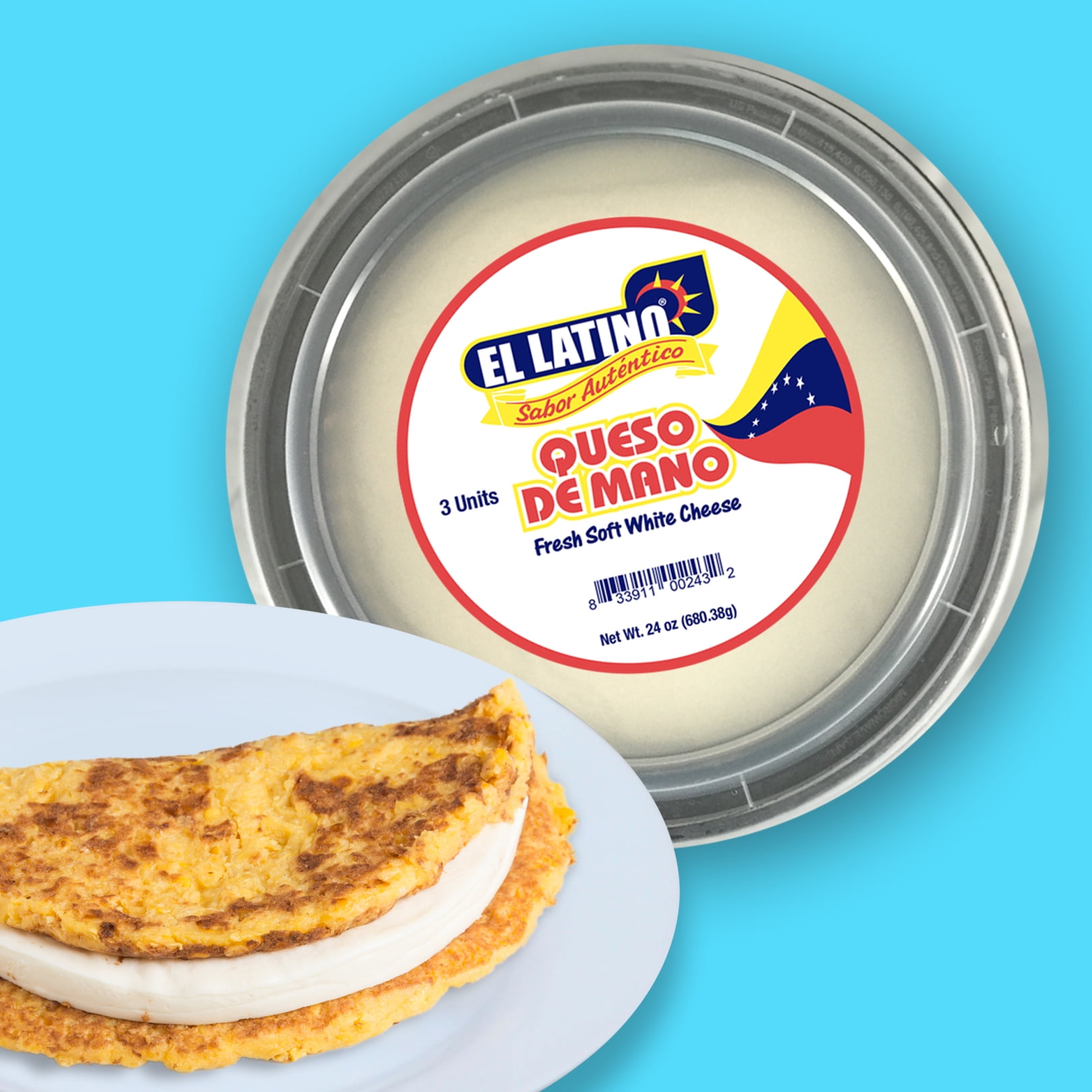 El Latino Queso de Mano 24oz Fresh Soft Cheese