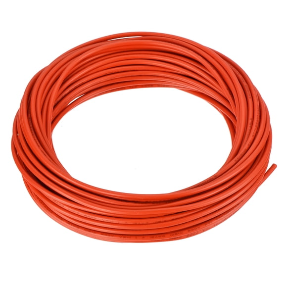 Uxcell 18AWG 18 Gauge Cable Trenzado de Conexión PVC Cobre Estaño 50ft Naranja