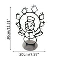 thumbnail image 5 of Snowman Decor, Animated Battle Snowball Light String Frame Holiday Decoration With Festive Light Effects For Christmas Yard Porch Patio Indoor Outdoor Decor, 5 of 5