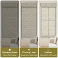 thumbnail image 3 of Keego Cordless Custom Roman Shades for Windows Natural Fabric Roman Blind for Window Treatments Roman Window Shades, Grayish Brown(with Edge Liner,Block 85-90% Light) 53"W x 92"H, 3 of 7