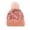 PK1, variant on Fgnfyis Women Sequin Hat Warm Solid Knit with Removable Wool Winter Hats for Women Red