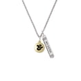 thumbnail image 2 of Delight Jewelry Goldtone Capital Letter - & - Pebble Disc - Silvertone Always My Sister Bar Charm Necklace, 23", 2 of 4