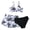 Black, variant on Girls Swimsuits Tankini Set with Shorts Criss Cross Bathing Suits Tween Juniors Girl Two Piece Swimwear
