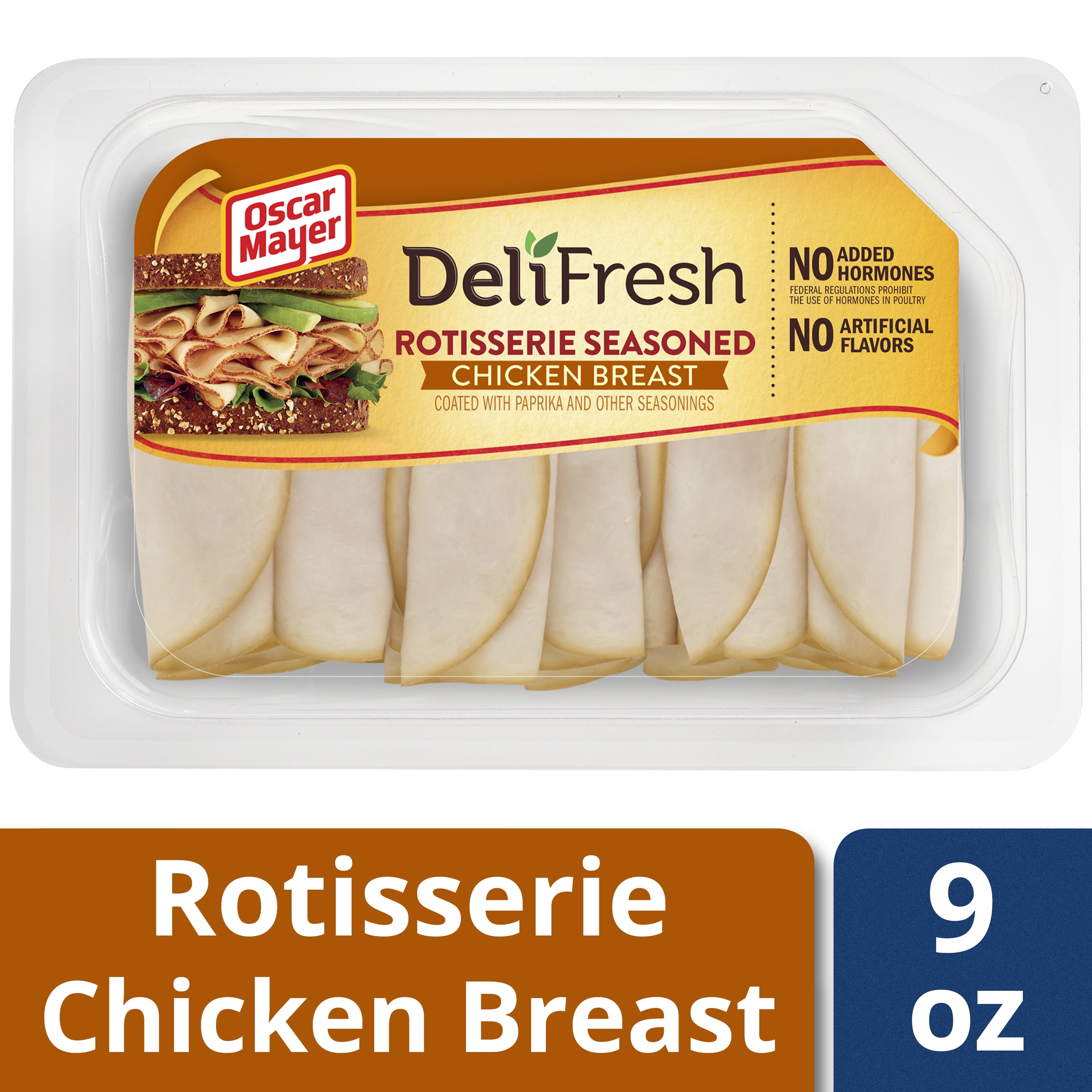 Oscar Mayer Deli Fresh Rotisserie Seasoned Chicken Breast Lunch Meat, 9