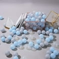 thumbnail image 6 of PlayMaty Colorful Pit Balls 100 Pcs Phthalate Free BPA Free Plastic Balls Crush Proof Stress Balls for Kids Playhouse Ball Pool Pit Accessories 2.1 Inches（Blue Gray with Transparent）, 6 of 6