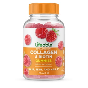 Lifeable Collagen and Biotin - 90 Gummies