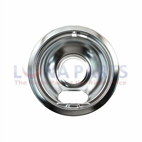 White Kelvinator Stove 6" Burner Chrome Drip Pan Bowl 316048414