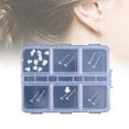 thumbnail image 2 of SIEYIO Elegant Clear Sports Earrings For Sensitive Ears Soft Resin Studs With Invisible Designs For Daily Wear And Sleep, 2 of 8