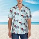 thumbnail image 2 of Balery Dachshund Dog Puppy Camisas hawaianas de manga corta para hombre, camisas playeras de corte holgado, camisas de vacaciones con botones,Large, 2 of 7