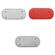 thumbnail image 1 of Base de inserción de almohadilla inferior de clavo de cuero de PU preperforada para bolsas de bricolaje Blanco Rojo Plata, 1 of 9