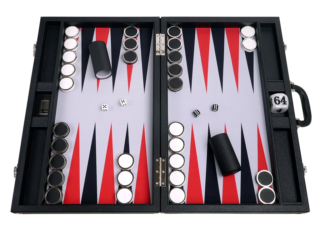 21" Turnier Backgammon Set, Schwarz Croco Brett | Wycliffe Brüder Deutschland