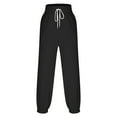 thumbnail image 2 of QATAINLAV Jogger Pants for Women High Waisted Drawstring Sweatpants Casual Baggy Cinch Bottom Trousers Solid Color Workout Pants with Pockets Best Sales Today Black L, 2 of 6