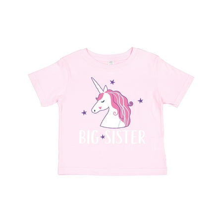 

Inktastic Big Sister Unicorn Gift Toddler Toddler Girl T-Shirt