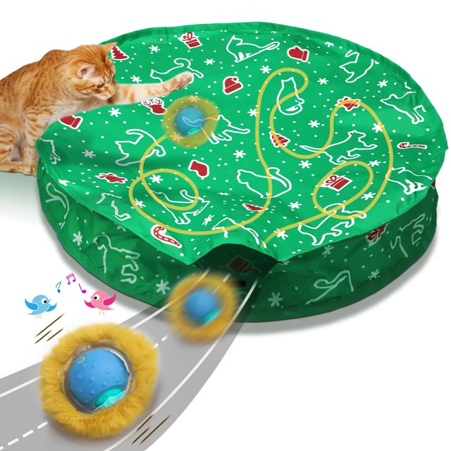 Pelota de juguete para gatos Giociv que se activa por movimiento y canta en Navidad