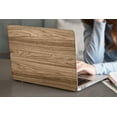 thumbnail image 4 of Hard Shell Cover Compatible with New MacBook Air 13" 2022 2021 2020 2019 2018 A2337 m1&A2179&A1932 Cable Tie, Wood grain 96_3, 4 of 5