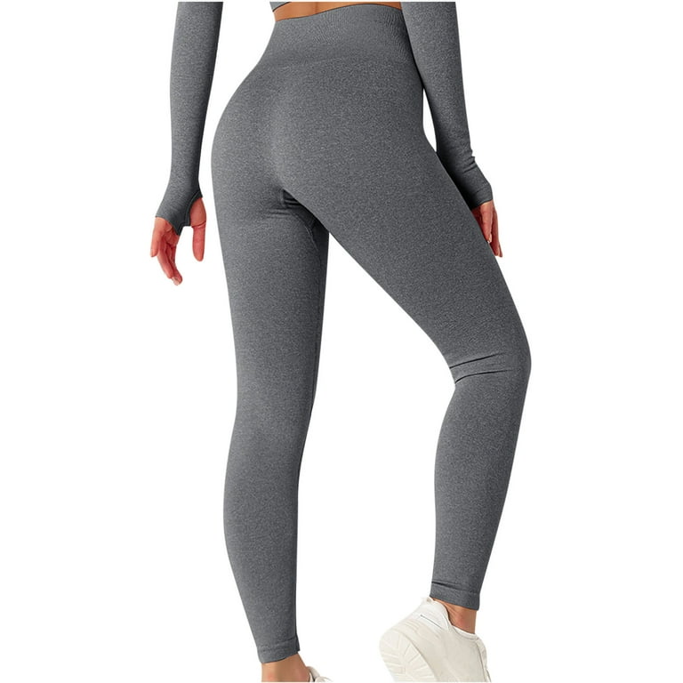 Amtdh Womens Yoga Pants for Women Sweatpants Tummy Control Butt Lift Tights  Workout Pants Workout Pants High Waist Slimming Stretch Athletic Fitness  Running Yoga Leggings for Women Gray L 