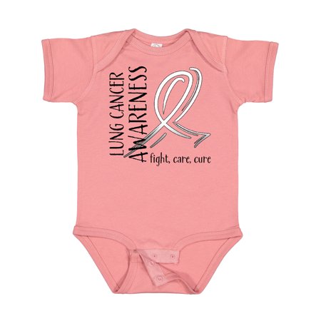 

Inktastic Lung Cancer Awareness- Fight Care Cure Gift Baby Boy or Baby Girl Bodysuit