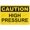 Warning Sign 1, variant on Metal Sign, Caution Sign, HIGH PRESSURE, for office, enterprise, safety signs, equipment Warning signs, etc 8 x 12 Inch