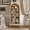 6-Natural Oak, variant on FANRAL 7 Tier Arched Bookshelf with 3 Adjustable Shelves, Modern Farmhouse Tall Storage Shelf for Living Room Entryway Office ,Natural Oak Bookcase