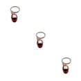 thumbnail image 4 of ZheElen Porte-Clés Taille Compacte Exquise Sac à Main Pendentif Décor Rouille Design à la Mode Plaqué Surface Pas de Bavures -Anneau en Forme de Rouge 3Set, 4 of 6
