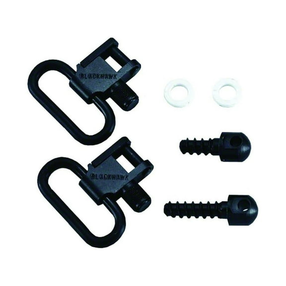 Blackhawk 70SW04BK Lok-Down Swivel Set Wood Screw Base, 1", Blued Steel