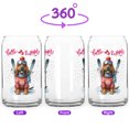 thumbnail image 2 of Hello Welcome Winter The Ski Bloodhound Snowy Day 16oz Glass Cup Mug Dog Lover Glass Can - 13013, 2 of 5