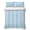 Haze Blue, variant on 3 Pieces Queen Quilt Set,Minimalist Black Gradient Stripe Soft Bedding Sets with 1 Quilt & 2 Pillow Shams,Modern Geometric Line Summer Bedspread Lightweight Coverlet Comforter for All Season