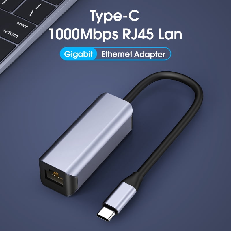 DOONJIEY High Quality USB Type C Hub Adapter 1000Mbps USB Lan Adapter USB to Ethernet Converter