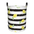 thumbnail image 2 of Goofa Lemon Printed Circular Hamper,Laundry Basket with Handles,Storage Baskets Foldable,Large Capacity Laundry Hamper-, 2 of 8
