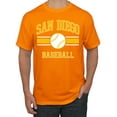 thumbnail image 1 of Wild Bobby City of San Diego Baseball Fantasy Fan Sports Men's T-Shirt, Orange, Large, 1 of 6